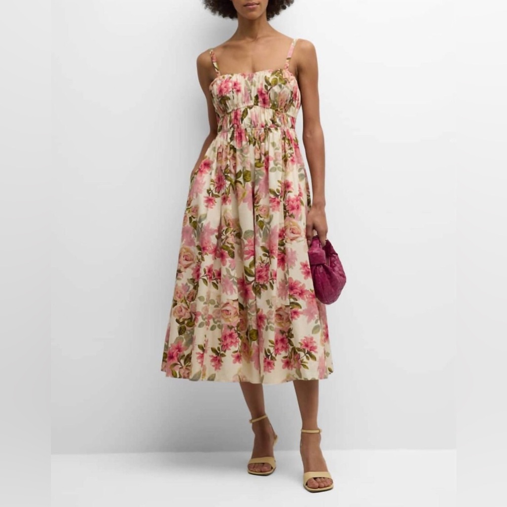 NWOT Johnny Was Asmara cotton poplin midi dress S